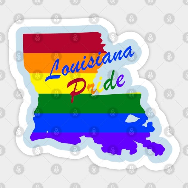 Louisiana Pride Sticker by UnitedTees